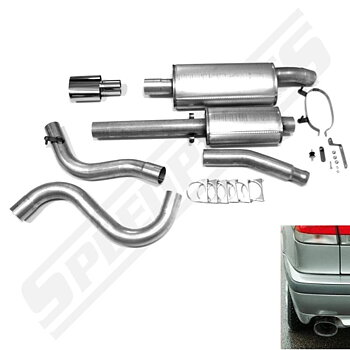 3" Sport exhaust cat back 2 muffler