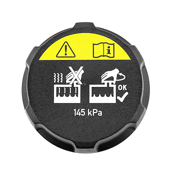 Radiator cap for expansion tank
