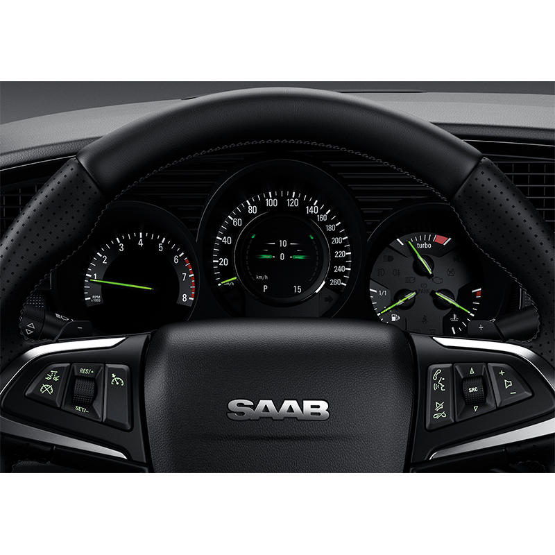 Poster SAAB NG 9-5, Instrumentering