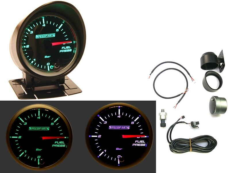 Fuel pressure gauge 0 to 6 bar Speedparts Sweden