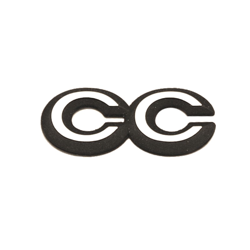 Emblem "CC" 9000 rear