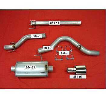 3" Sport exhaust cat back 1 muffler