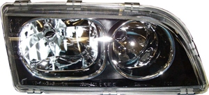 Headlamp black base Volvo S40, V40 01-04, right