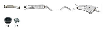 Avgassystem standard