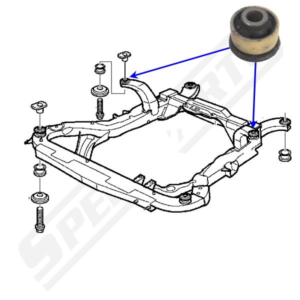 Subframe bushing 9-5 02-10 (12) - 3