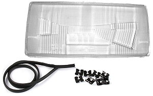 Headlamp glass left Volvo 740 1984-1989