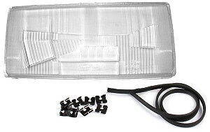 Headlamp glass right Volvo 740 1984-1989