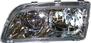 Headlamp chrome base left H7 Volvo S40, V40