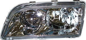 Headlamp chrome base left H7 Volvo S40, V40