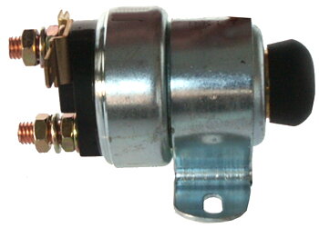 Solenoid Rund  12V   med  startkontakt
