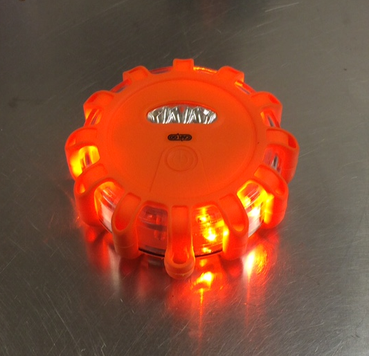 Led Blixtljus-puck Orange