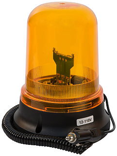 Varningsfyr Magnet  Spiralkabel med cigg-kontakt Led