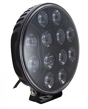 LED Extraljus 9” 120W E-godkänd Med Parkeringsljus