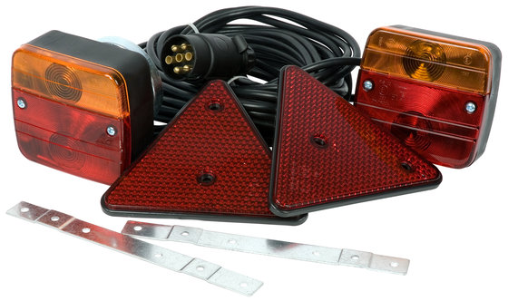 Komplett  Bakljussats med magnetfäste 12 volt