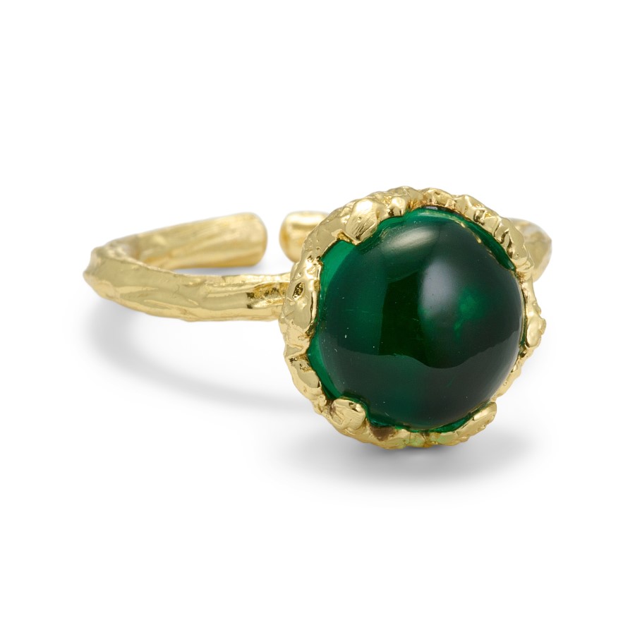 PAULA RING GRÖN PURE BY NAT
