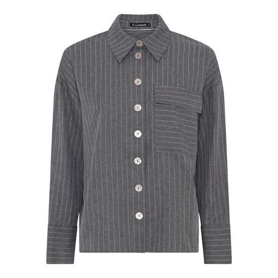 PINO 1 SKJORTA GREY MELANGE SOULMATE