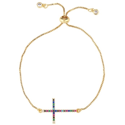 THIN ARMBAND CROSS JUST D´LUX