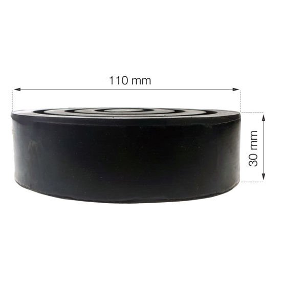 Gummi kloss rund 110x30 (P5) - 2