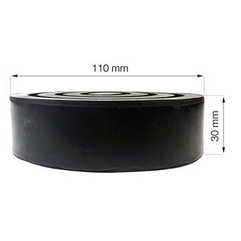 Gummi kloss rund 110x30 (P5)