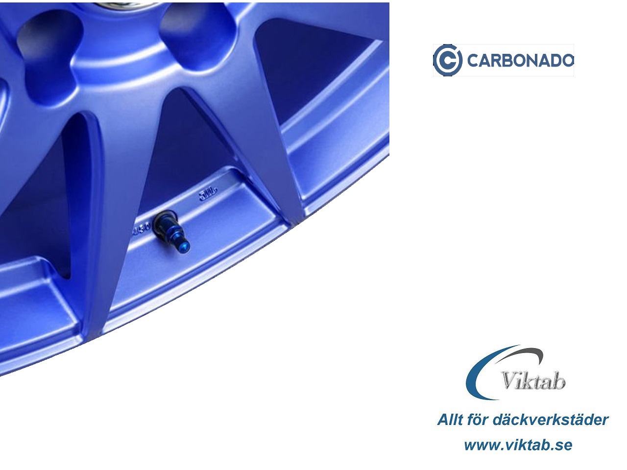 Metallventil X-1 MS525AL Blå – Carbonado aluminiumventil - 3