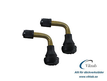 MC / Scooter Ventil 90° 11,5 mm – Mässingventil | 2-pack