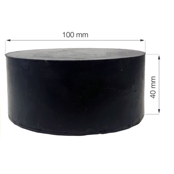 Gummi kloss rund 100x40 (P9) - 2