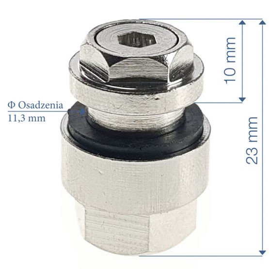 Metall dold ventil – 4-pack Carbonado - 4