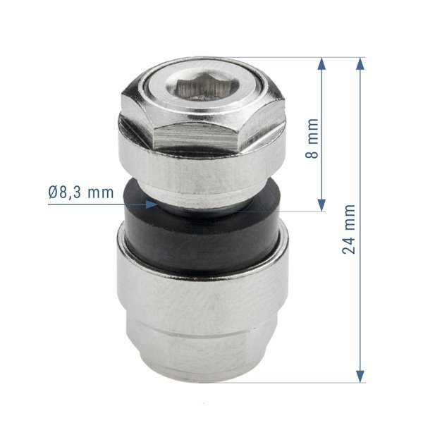 Metall dold ventil – 4-pack Carbonado - 3