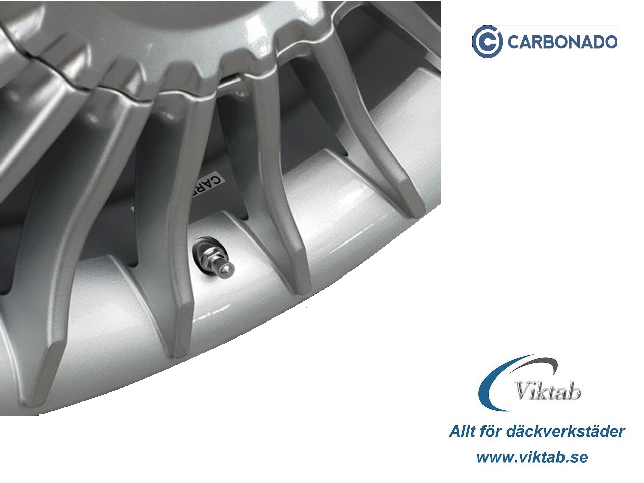 Metallventil X-1 MS525AL Silver – Carbonado aluminiumventil - 3