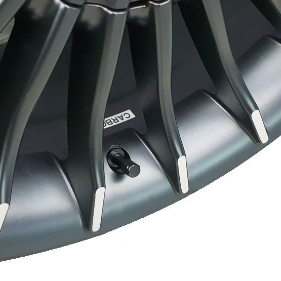 Metallventil X2 TR48E Svart – Aluminiumventil | Carbonado - 3