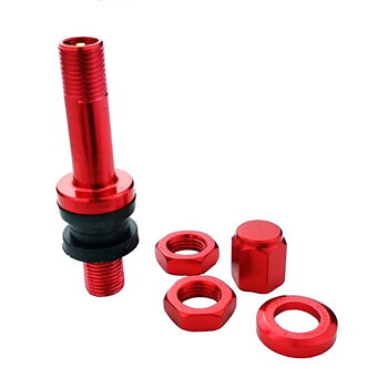 Metallventil X2 TR48E Röd – Aluminiumventil  | Carbonado