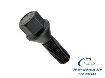 Hjulbultar M12 x 1,25 - Svarta