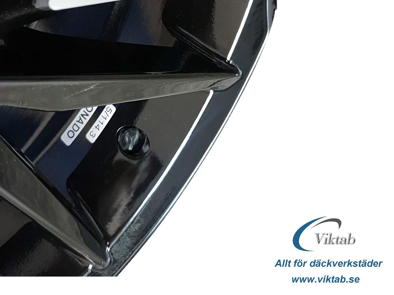 Metall dold ventil svart – 4-pack Carbonado - 4