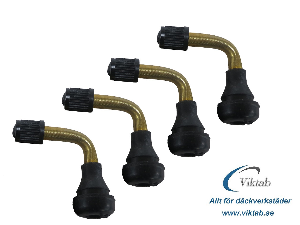 MC / Scooter Ventil 90° 11,5 mm – Mässingventil | 4-pack
