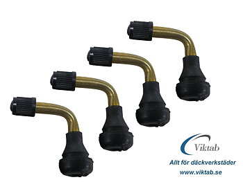 MC / Scooter Ventil 90° 11,5 mm – Mässingventil | 4-pack