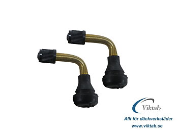 MC / Scooter Ventil 90° 8,0 mm – Mässingventil | 2-pack