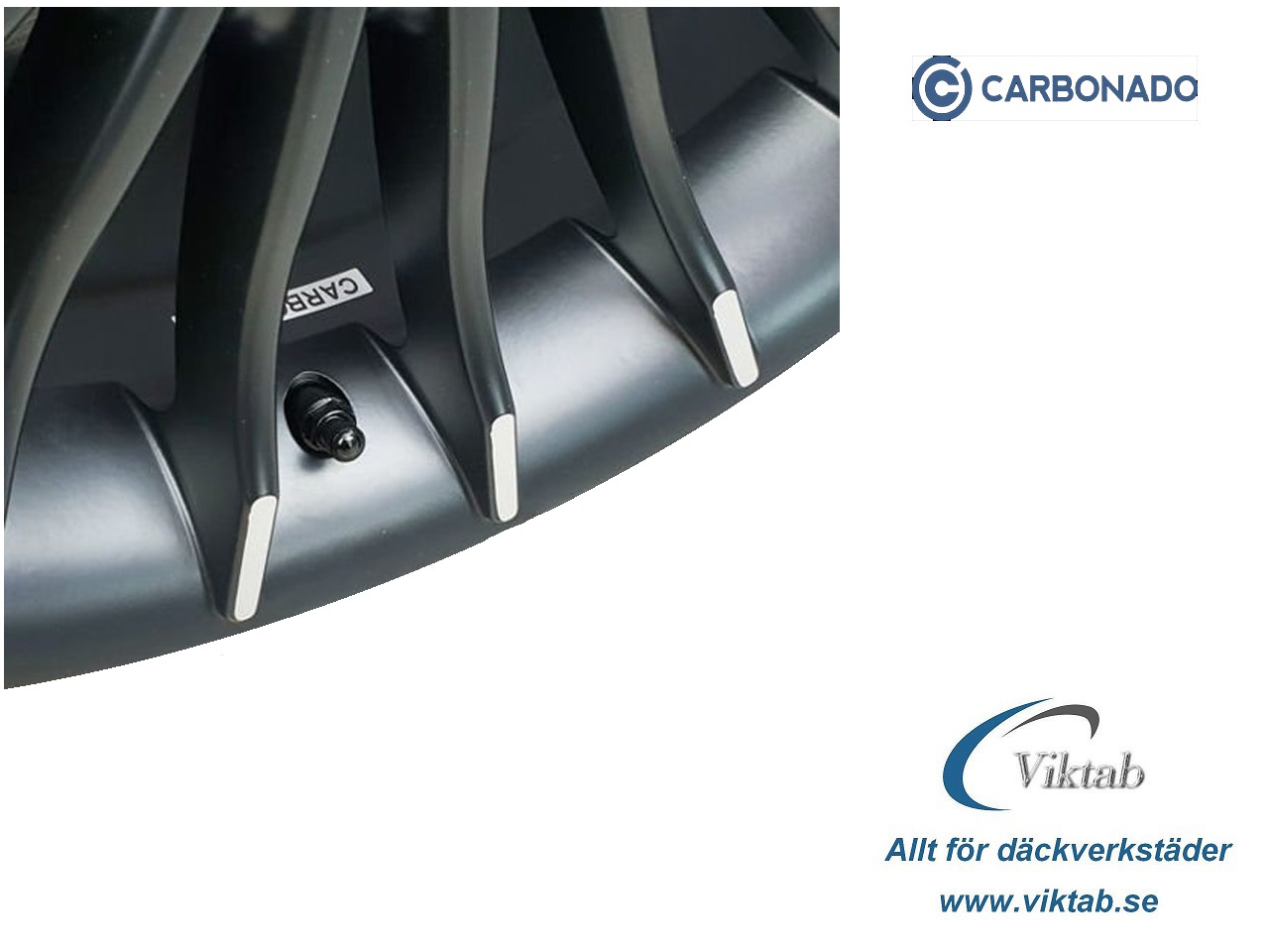 Metallventil X-1 MS525 Svart – Carbonado stålventil - 3