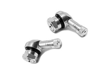 MC / Scooter Ventil 90° Silver 11,5 mm – Aluminiumventil | 2-pack