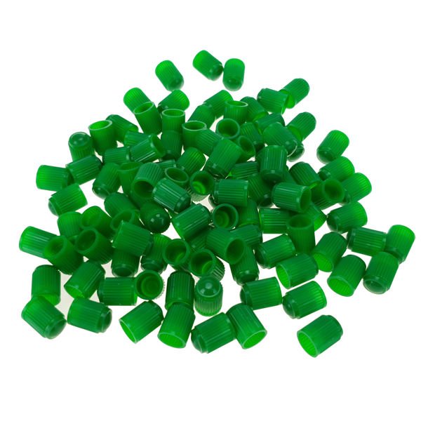 Ventilhatt Grön – PREMA Hårdplast, 100-pack
