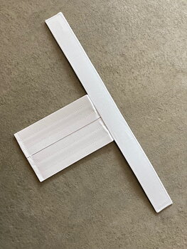 COLLAR - SLIP IN PREACHING BAND White