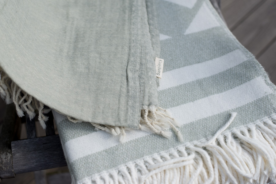 Cozy Living - Pläd Boeg Pistacie - 4
