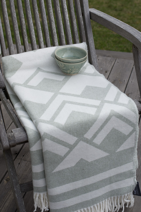 Cozy Living - Pläd Boeg Pistacie