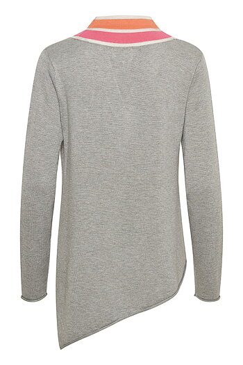 Culture - Juana Long Jumper Light Grey Melange