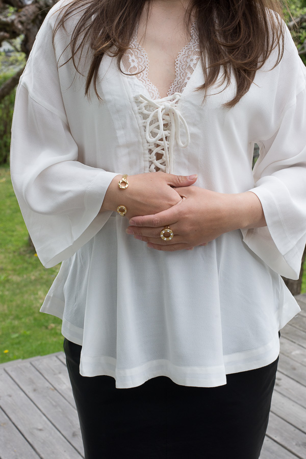 Frontrow - Amy Blouse Lace Off White - 5