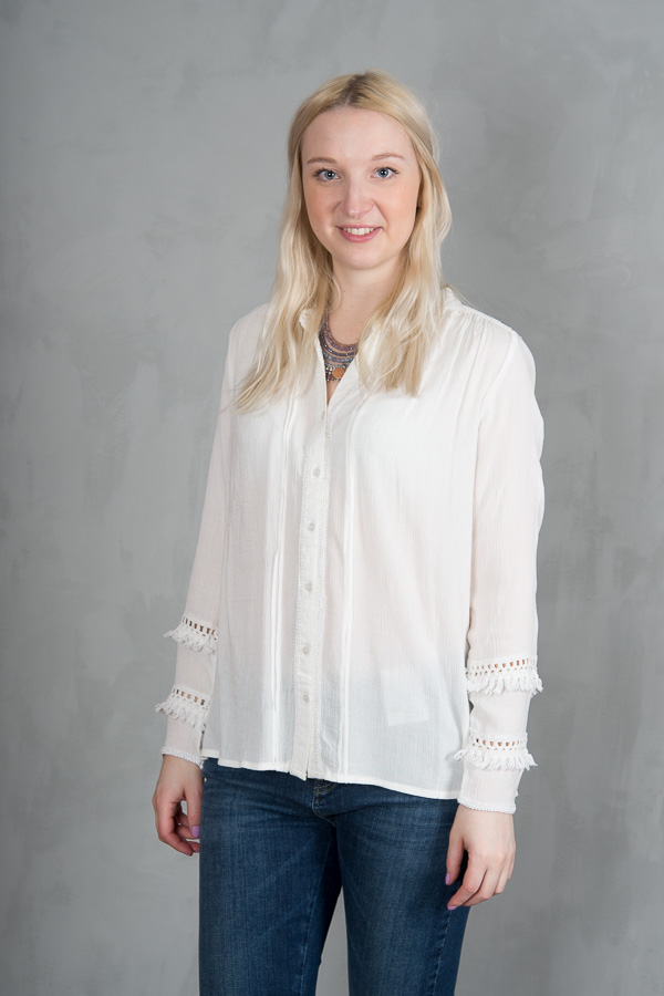 Monrow - Mona Blouse Offwhite - 3