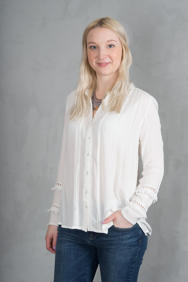 Monrow - Mona Blouse Offwhite