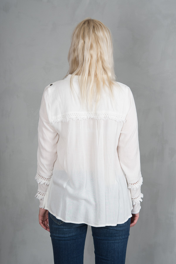 Monrow - Mona Blouse Offwhite - 4