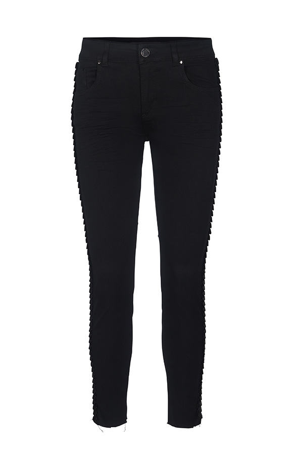 Mos Mosh - Sumner Velvet Frill Jeans Black Denim - 3