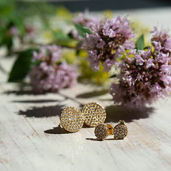 Kum Kum - Disc Earrings Big Gold