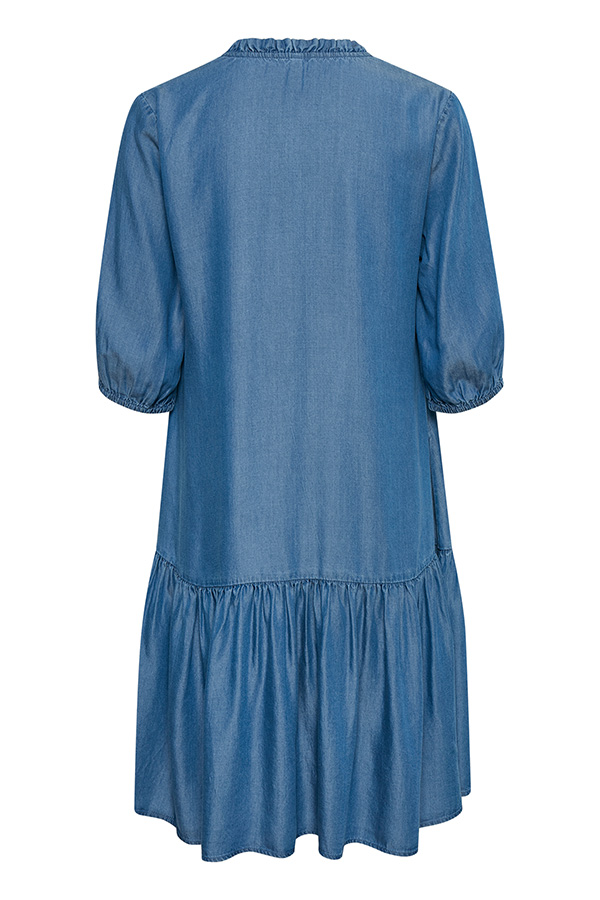Culture - Mindy Dress Dark Blue Wash - 6